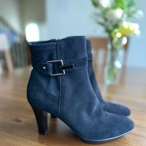Aquatalia suede ankle boots.